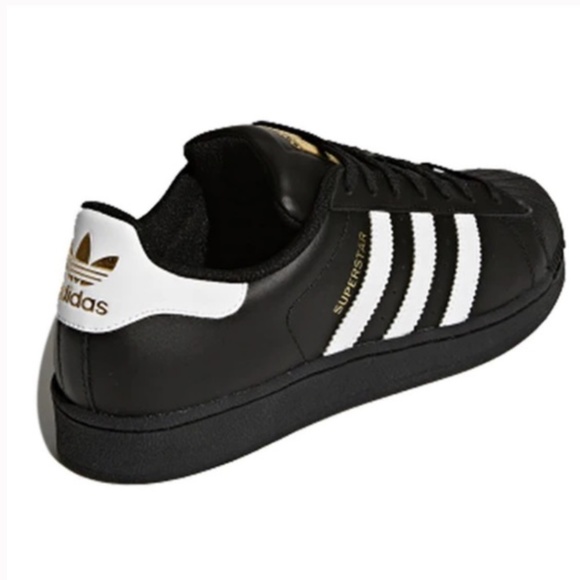 Men’s Original Adidas Superstar Black & White Suede Sneakers Size 10 - Picture 6 of 11